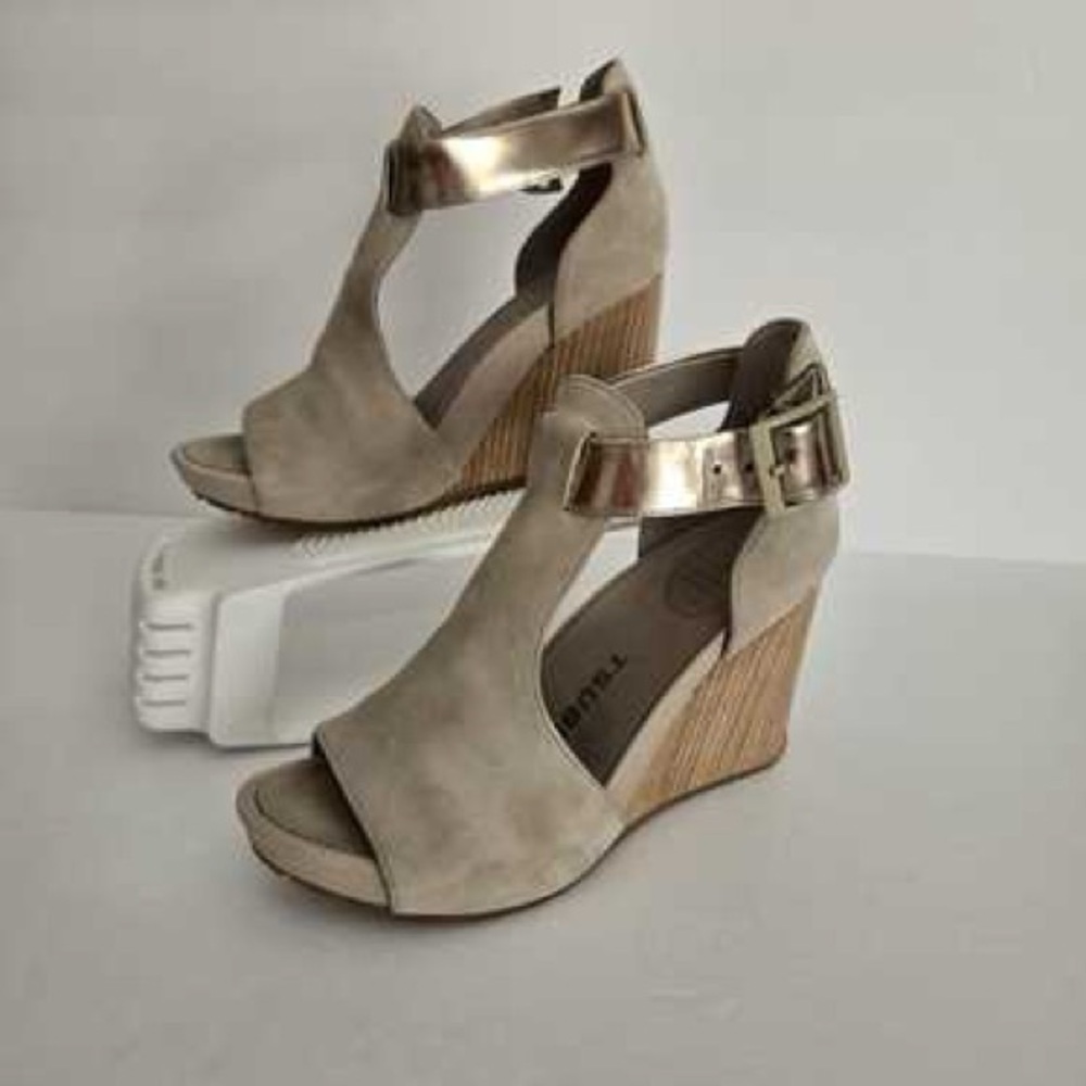 TSUBO NANCIE WET CEMENT NUBUCK WOMEN WEDGE SHOE
